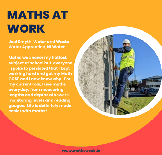 mathsweek's tweet photo. Thanks very much to Joel for his contribution to our #mathsatwork 2022 campaign!

@setuireland
@scienceirel https://t.co/Zm86wT8cjd