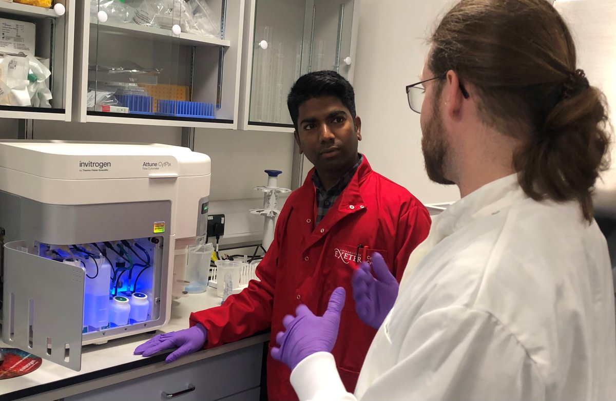 UoEXCC's tweet photo. Great Attune CytPix demo day @UoEXCC with Dr Jonathan Davies @RILD @PsyEpigenetics successfully running samples of brain tissue nuclei #FlowCytomics #Cytomics @GW4Alliance @Thermofisher @UoEBiosci @uniofexeHLS https://t.co/dJPqkVgn6z