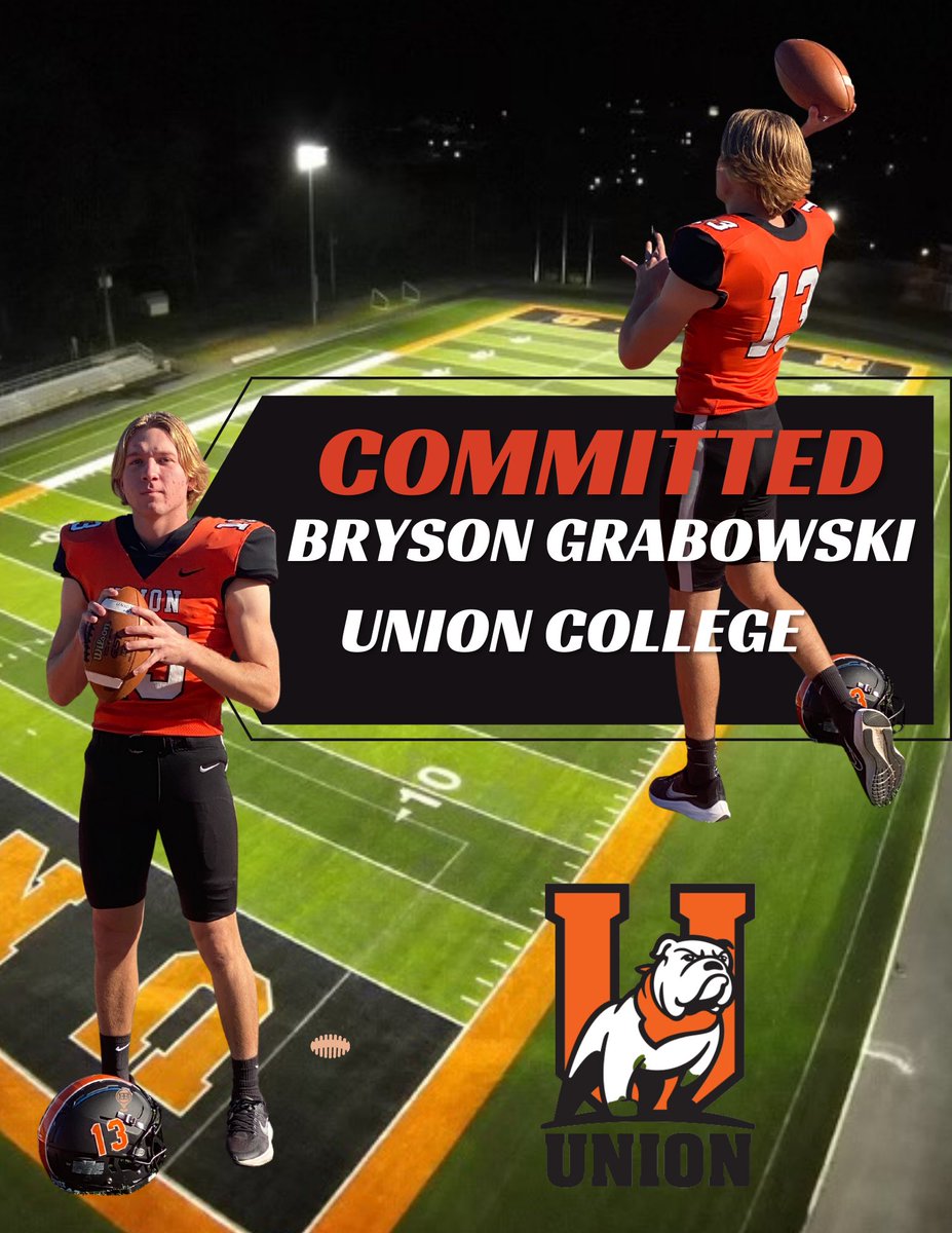 BGrabowski13's tweet photo. Committed!! 🟠⚫️ #RepTheU @UnionBulldogFB @CoachLuttrell49 @CoachBoatman @CoachDonahue64 @CoachBrisonUC @CoachClarkB https://t.co/cIovWUKtAZ