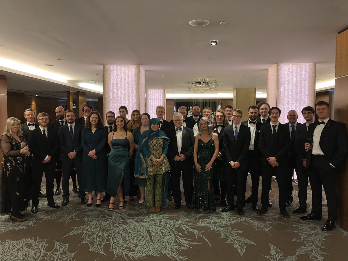 AbertayCQ's tweet photo. The (massive) @AbertayUni and @AbertayHackers contingent at tonight’s #ScotCyberAwards22 🙌#cyberQuarter #MonTheTay https://t.co/lvNc7ZZD20