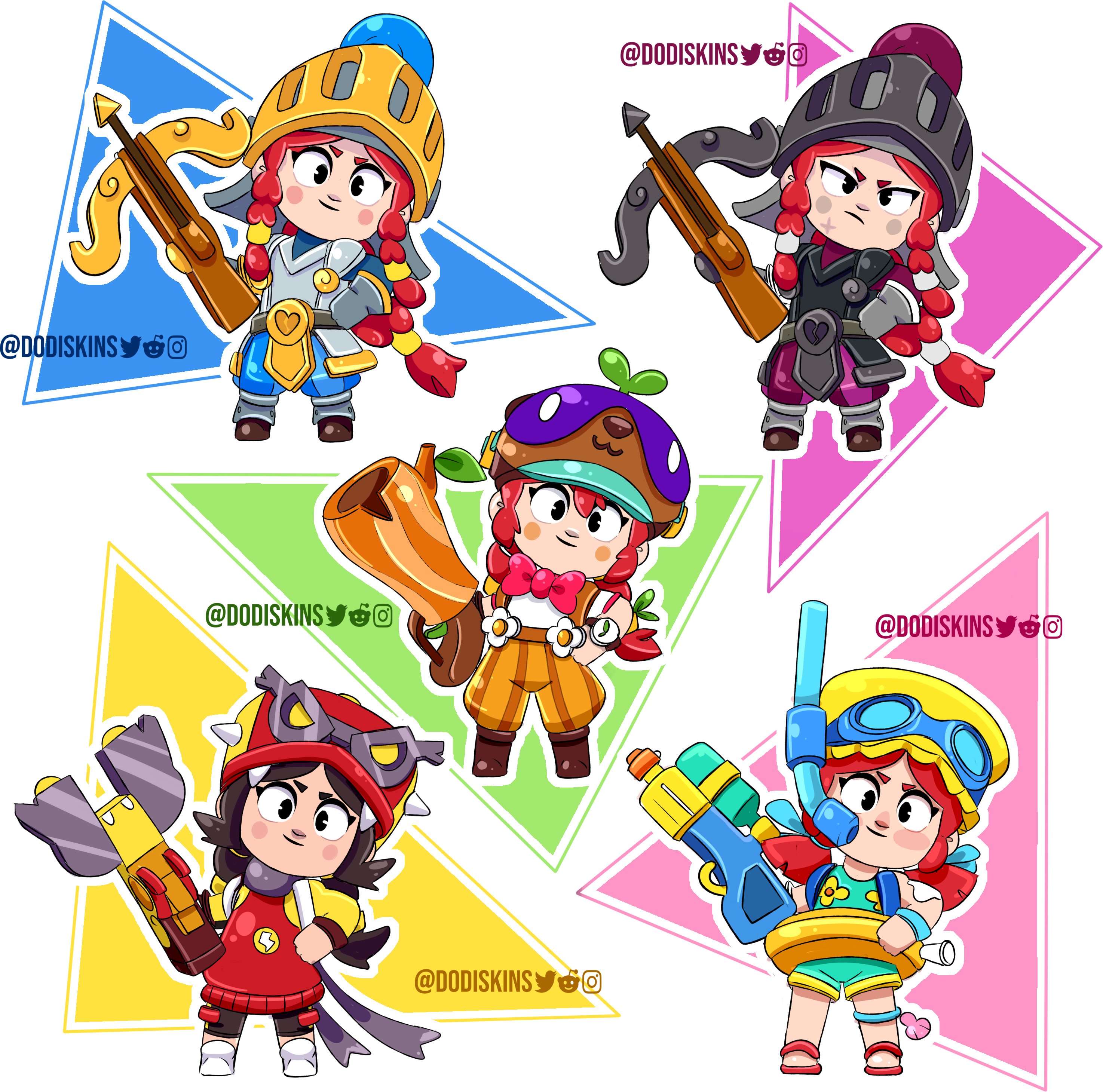 Бравлеры Brawl Stars по 1
