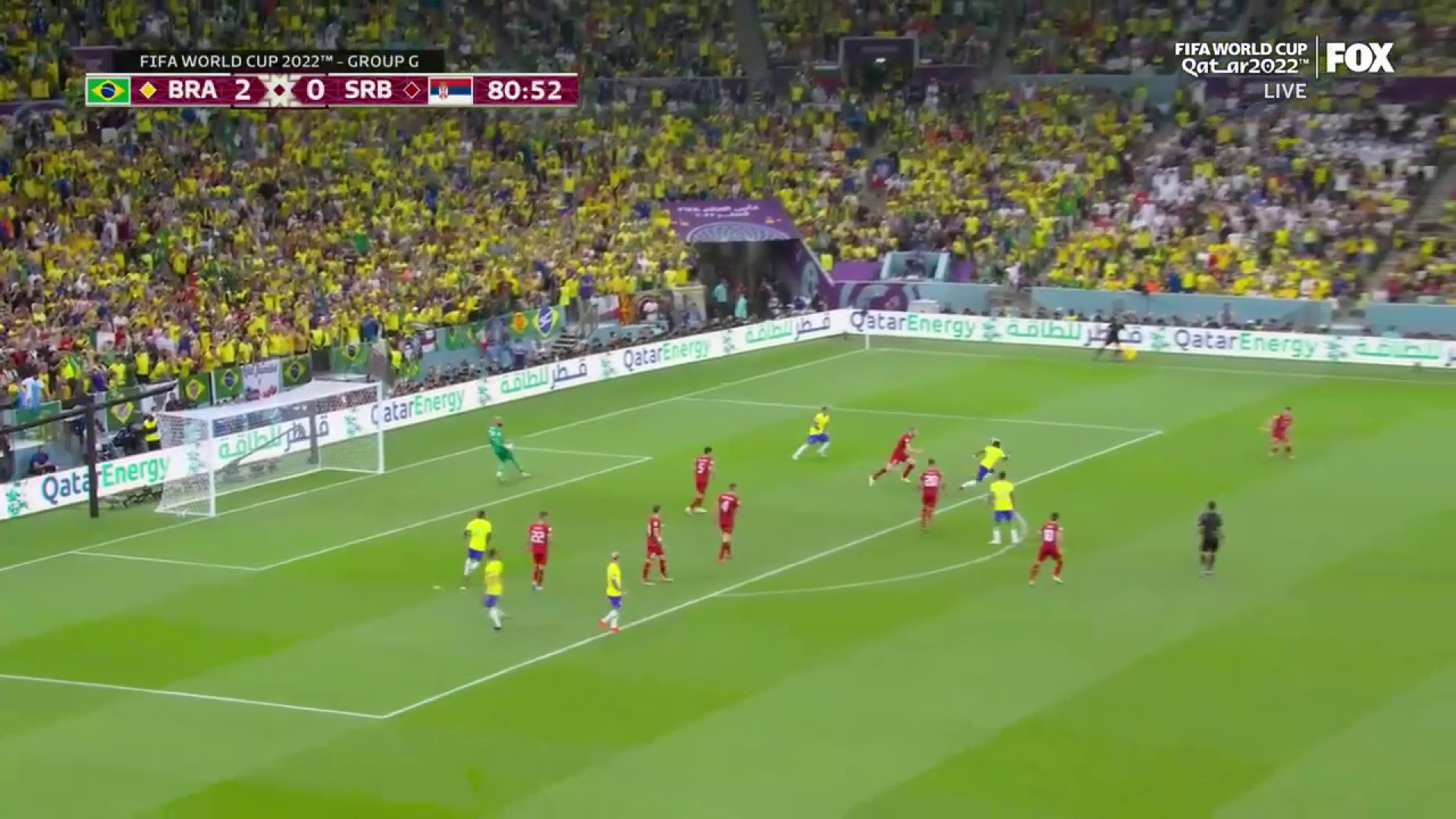 Off the crossbar! 

Brazil nearly had a third 👀”