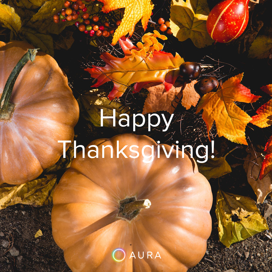🍁Happy Thanksgiving!🍁 We are grateful for your continuous trust and support and happy to have you as part of the Aura family! May you have lots of peace and joy with your loved ones.⁣
⁣
Let us know what you are thankful for ⁣👇 

#stress #anxiety #mentalhealth #thanksgiving