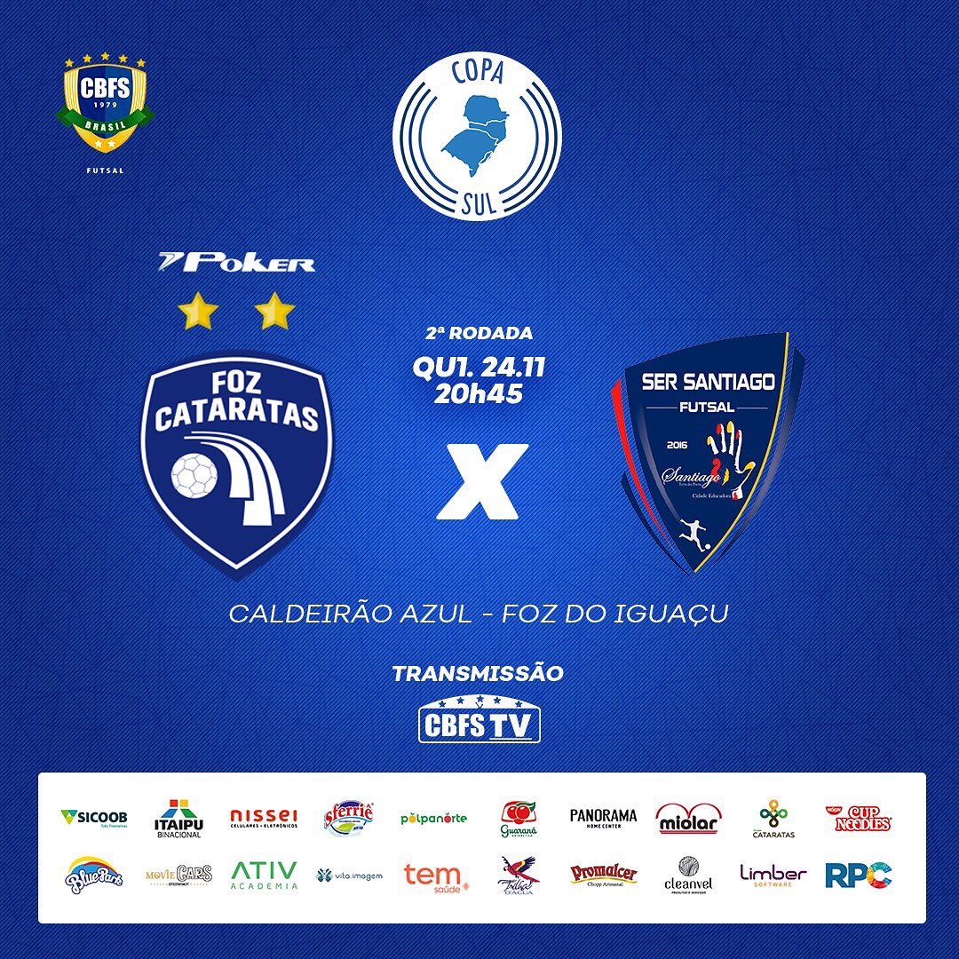 Segundo compromisso na #copasuldefutsal