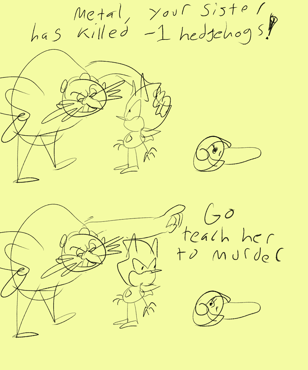 E123not's tweet photo. #eggman #sage and #MetalSonic 
A concerned dad asking his son to teach the daughter, The siblings are not to interested in hanging out. https://t.co/yNAyFuJBOe