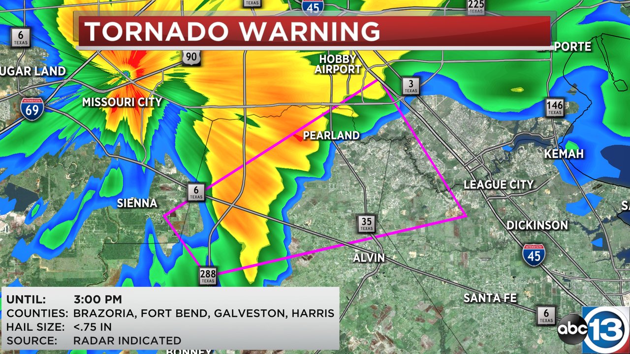 Houston Weather on Twitter "A TORNADO WARNING has been issued for Brazoria, Galveston, Fort