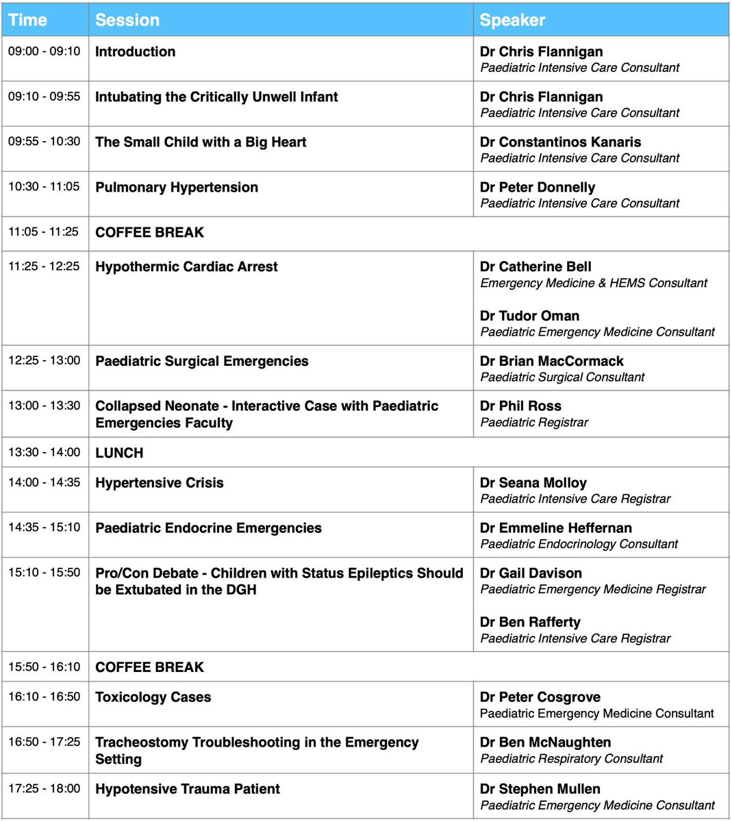 🚨A reminder to all that work with sick children that @ 9am tomorrow we’re running the <a href="/PaedEmergencies/">Chris Flannigan</a> course on <a href="/YouTube/">YouTube</a> for free
A great success the last 2 2 years with&gt;2000 live participants &amp; &gt;20,000 streams per course to date
Link👇
bit.ly/3VtQS77
#FOAMed 
#PedsICU