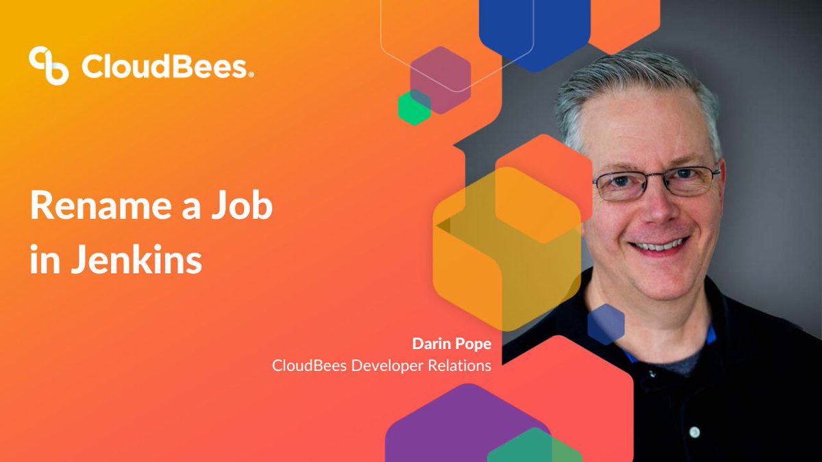 CloudBees's tweet image. Renaming a job in Jenkins, done right. ✔️ Tune into Darin Pope's latest #JenkinsTutorial here: bit.ly/3OcyAF2 #DevOps