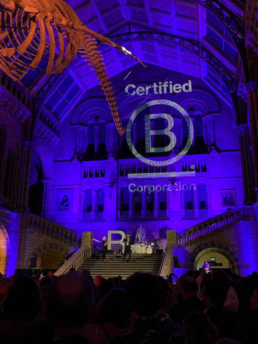 A rare visit to a London evening reception to celebrate that <a href="/KingsfleetNews/">Kingsfleet Wealth</a> is one of a thousand UK #Bcorps in the stunning location of <a href="/NHMCollection/">NaturalHistoryMuseum</a>