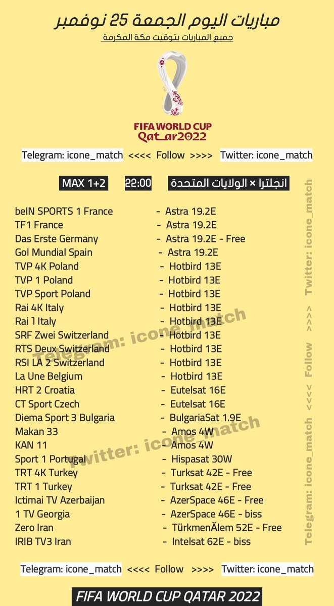 #مباريات_اليوم الجمعة 

#FIFAWorldCup 
#كأس_العالم_قطر2022