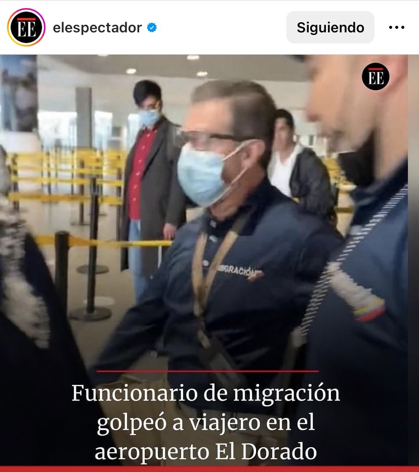 mianvahe's tweet photo. Es inaceptable que el señor Jaime Adolfo Sánchez de Migración Colombia nos reciba a patadas y puños a los colombianos y a las personas. Él es una patán y merece su destitución. https://t.co/60Bi0wQHOA