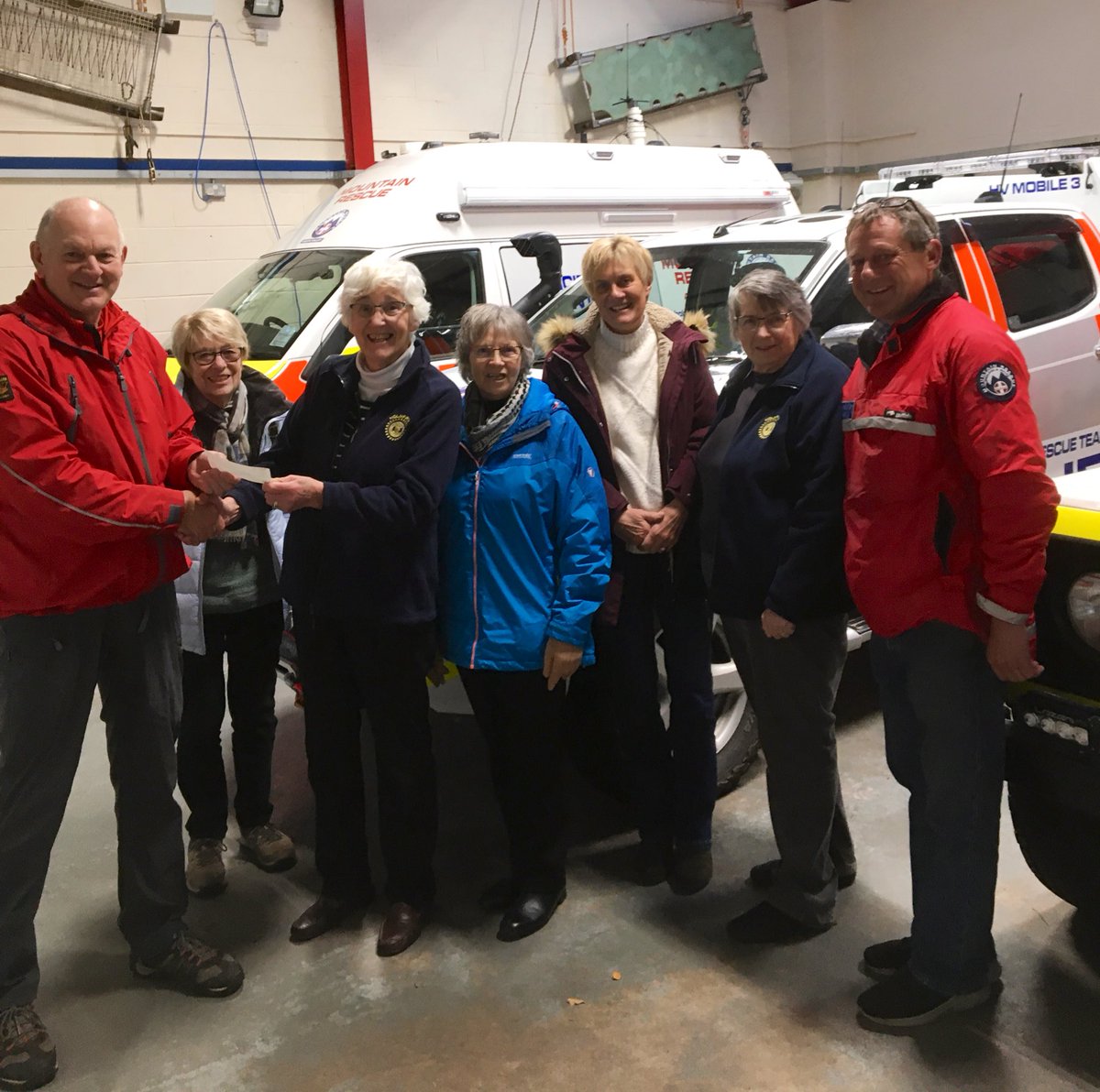 Yesterday #Holmfirth Inner Wheel Club came to our #Marsden HQ to learn what <a href="/HVMRT/">Holme Valley MRT</a>, <a href="/MountainResqUK/">Mountain Rescue England and Wales</a> and <a href="/MRSearchDogsEng/">Mountain Rescue Search Dogs England</a> do in our communities. We gave a talk followed by a tour around HQ after which we were presented with a cheque for £350. #ThankYou from everyone on the team 🙏🏼