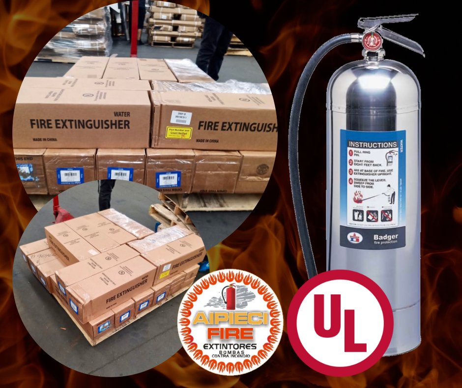 AipieciFire's tweet photo. [Envío de extintores de agua a presión de acero inoxidable badger con aprobación UL] 🔥🔥

📩 aiprocesosindustriales@prodigy.net.mx 
📞 (55) 7699-0666, 7699-0669, 2159-2989
💬 WhatsApp: +52 55 1564 3995
📦 Realizamos envíos 
**Únicamente República Mexicana https://t.co/pDYer4yQQ7