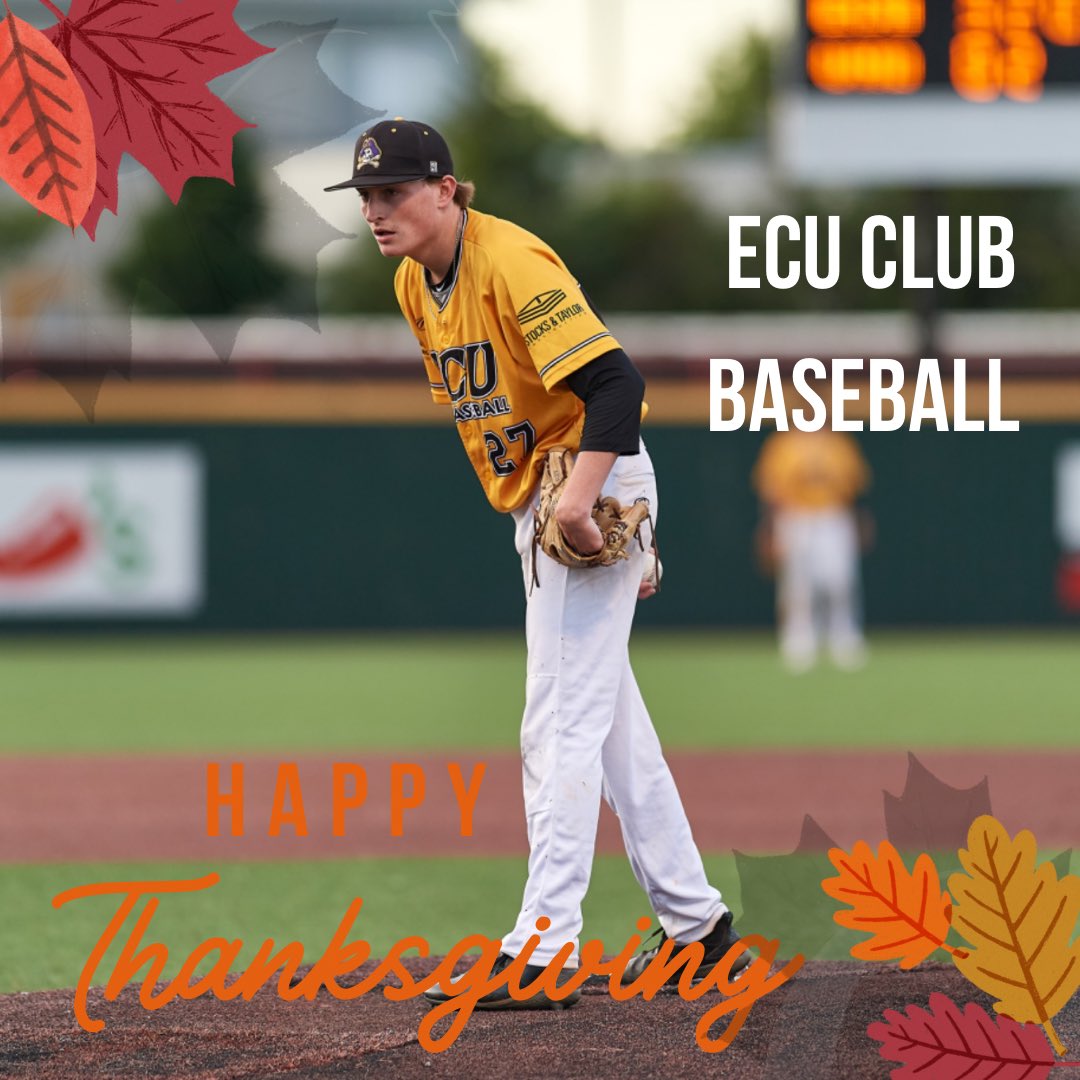 ECUClubBaseball's tweet image. Thankful for the constant support!
Happy Thanksgiving from ECU Club Baseball!

#revengetour