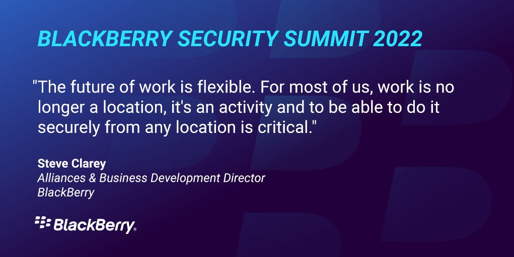 BlackBerry's tweet image. ICYMI: BlackBerry&apos;s Steve Clarey &amp;amp; @Google&apos;s Sajed Sahni showed how we have enabled cloud-first computing with Chrome Enterprise &amp;amp; BlackBerry UEM. Tune in for use cases and best practices for deploying Chrome OS in the enterprise. bit.ly/3U2WIvw #BBSS22