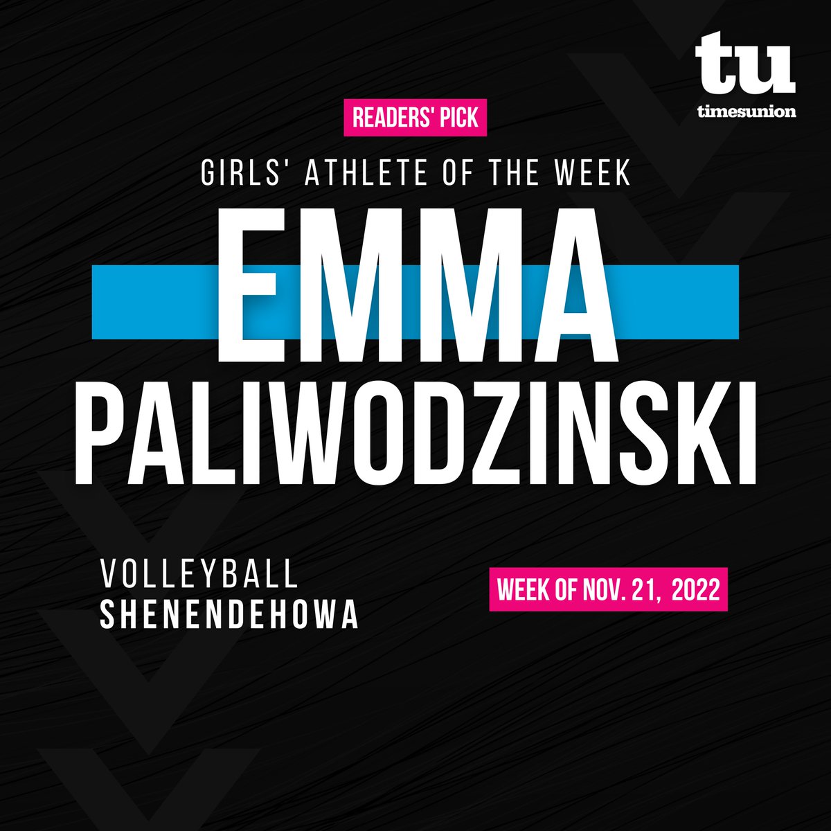 🏆 The votes are in —  congratulations to our Readers' Pick Girls' Sports Athlete of the Week! 

Emma Paliwodzinski  - Volleyball (<a href="/ShenAthletics/">ShenAthletics</a>)

READ MORE: trib.al/gee2LB7

Be sure to check back next Monday to cast your vote for next week's Athletes of the Week.