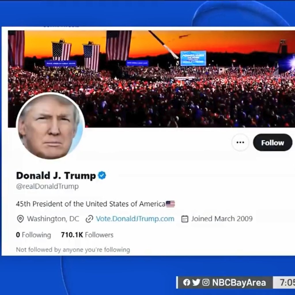 flipnovation's tweet photo. @jordanbpeterson Very subtle. Perception can have real implications 

Key: Follower count on the displayed Trump Twitter Acount by NBC versus the actual Twitter Trump Account. 🤔 https://t.co/BaBZHSP34H