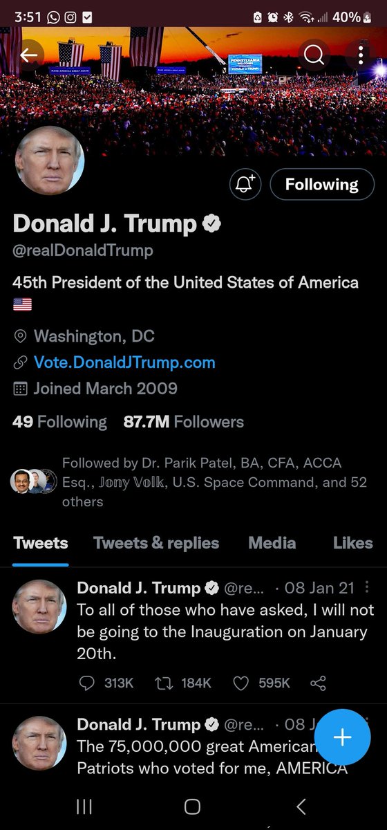 flipnovation's tweet photo. @jordanbpeterson Very subtle. Perception can have real implications 

Key: Follower count on the displayed Trump Twitter Acount by NBC versus the actual Twitter Trump Account. 🤔 https://t.co/BaBZHSP34H