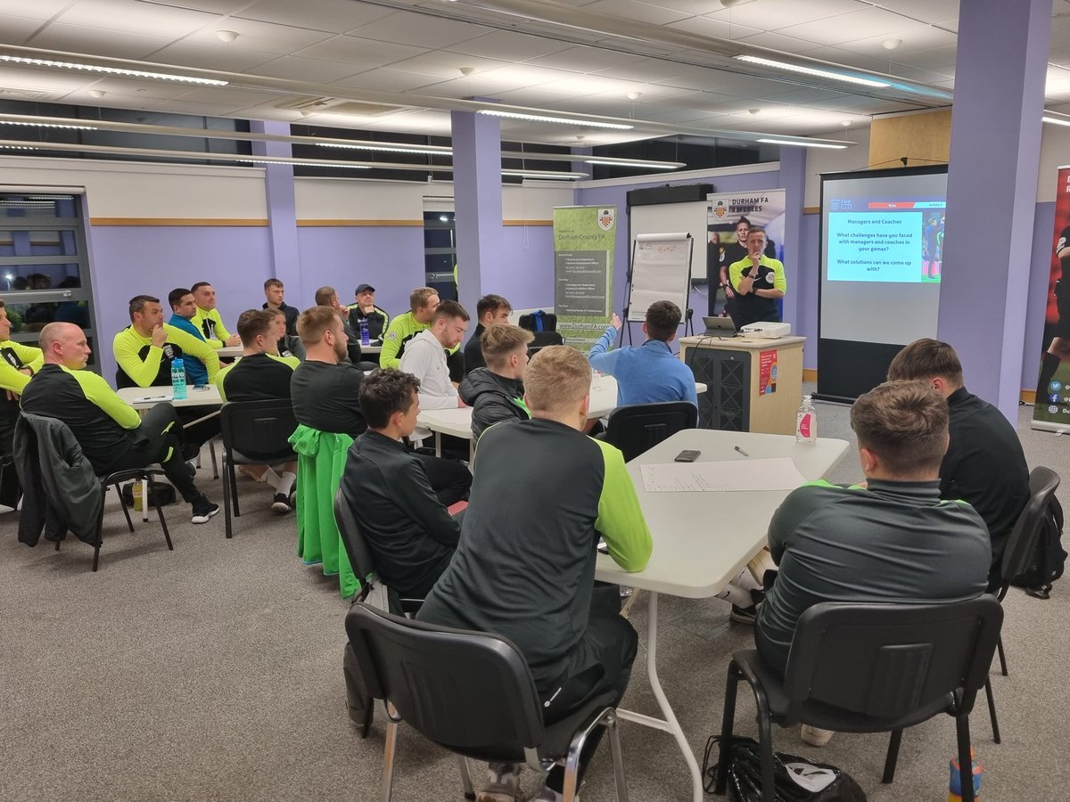 Durham FA Referees' Department on Twitter "A great DurhamFA CORE