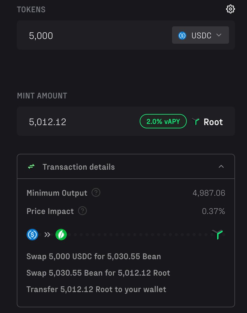 roottoken.org now supports routing through <a href="/Uniswap/">Uniswap Labs 🦄</a> 

Swap Ether or other stables for $ROOT directly on roottoken.org with minimal slippage

🥕
