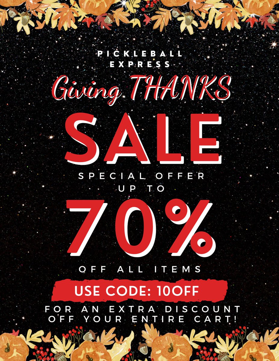#Happy #Thanksgiving from Pickleball Express!
pickleball-express.com