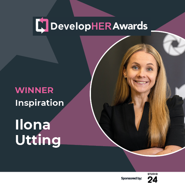 SyncDevelopHER's tweet photo. DevelopHER Awards Inspiration Award 2022 - Winner Ilona Utting #DevelopHERAwards #DevelopHER #Norwich #Awards https://t.co/tE55qJkuXD