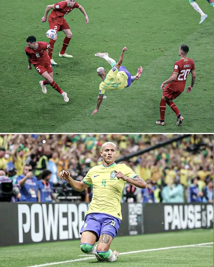 RisFootball's tweet photo. Richarlison have scored the best goal of the @FIFAWorldCup  so far 🥶

#FIFAWorldCup
#WorldcupQatar2022 #Qatar2022 https://t.co/oBkBo0WvTK