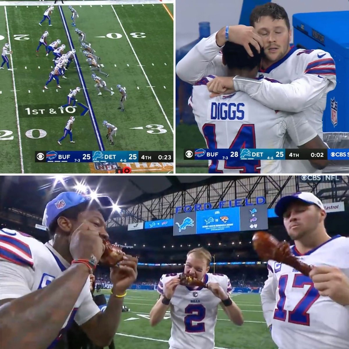 23 seconds is too much time for <a href="/JoshAllenQB/">Josh Allen</a> 😅