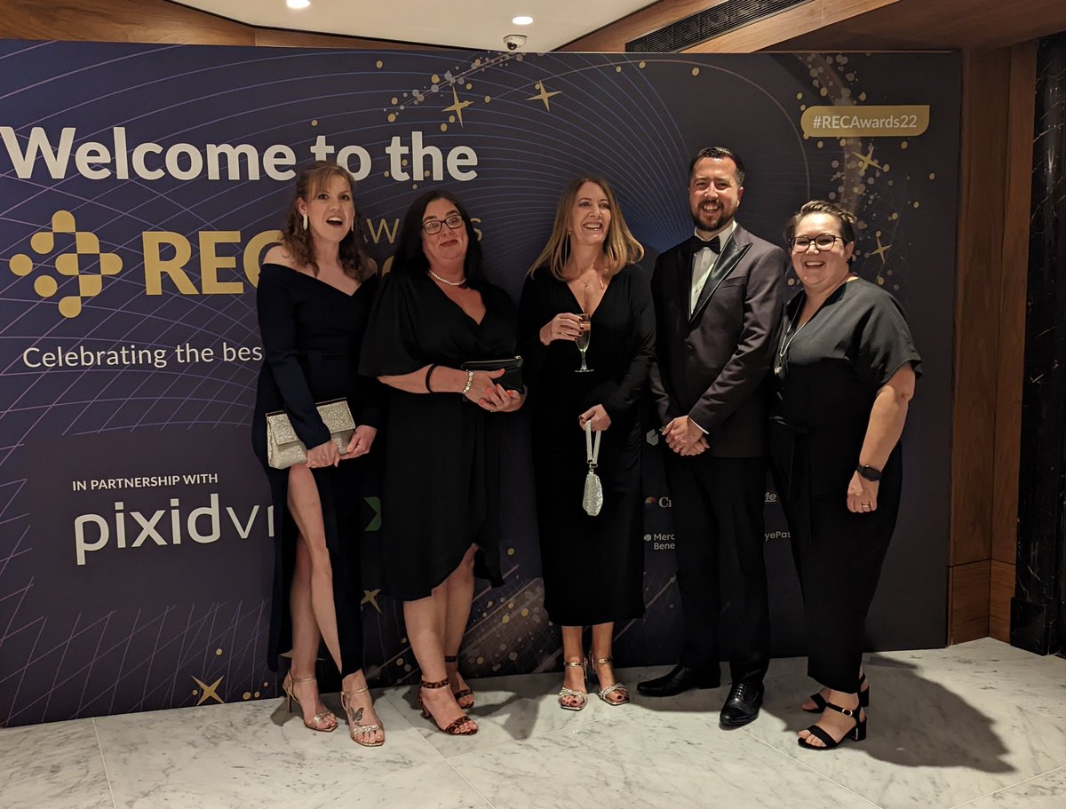 rhysiefowler's tweet photo. @RECmembers @MooreTeachersUK Our super team at the #RECawards2022 #WhoopWhoop! https://t.co/pctoyYbPeF