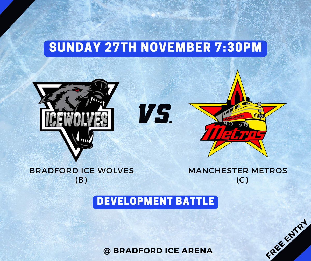 Bored of the world cup and want to watch something with a bit more entertainment value?

I'm a celebrity making you want to get out of the house?

Head down to #BradfordIceArena

#BradfordIceWolves #WolvesOnThree #IceHockey #EIHA #BeerLeague #HockeyFamily #2022