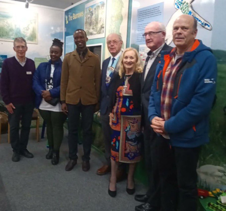 rotary1175's tweet photo. DG, Roger, met Jean and Regine from Rwanda,here as part of the RI Global Grant project.This has made a huge difference to farmers and communities in Rwanda and helped us learn more about their challenges. Ty @CentreBraunton and @brauntoncaen for hosting #supportingtheenvironment https://t.co/Y0KrDu2Jka