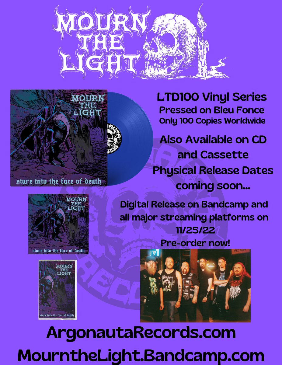 We are very proud to announce that our new EP is officially up for pre-order over at <a href="/ArgonautaRex/">Argonauta Records</a> ARGONAUTARECORDS.COM/SHOP!

You'll be able to listen to it tomorrow, November 25 on Bandcamp and all major streaming platforms!

mournthelight.bandcamp.com