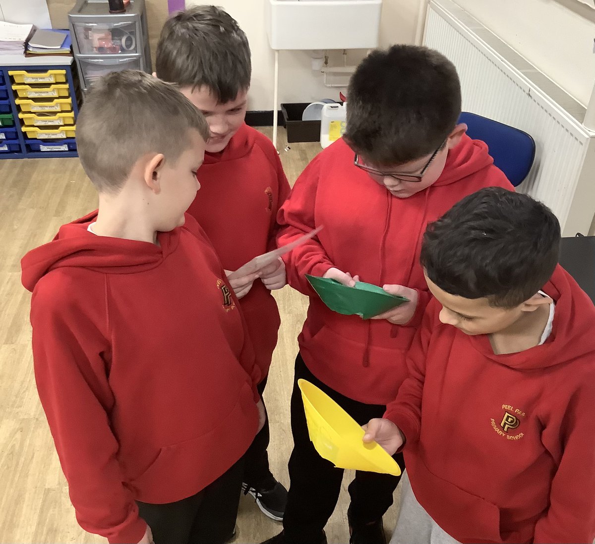 pp_accrington's tweet photo. Despite the weather changing the location of our PE lesson, #Class18 still enjoyed orienteering. We have developed our map reading skills and successfully located the objects around our classroom! #resilience https://t.co/ImK4yI6fo6