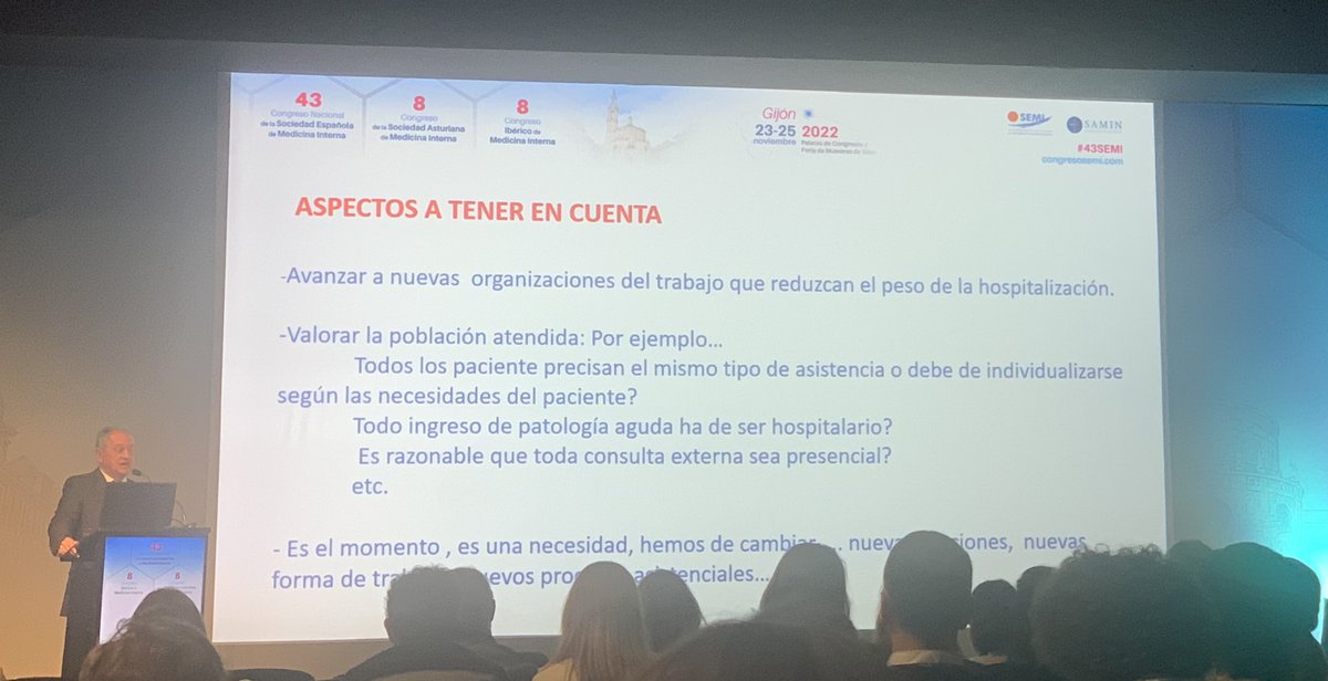 “Somos la infantería del hospital y eso no va a cambiar”. Excelente definición y gran charla de Emilio Casariego en #43SEMI @Sociedad_SEMI