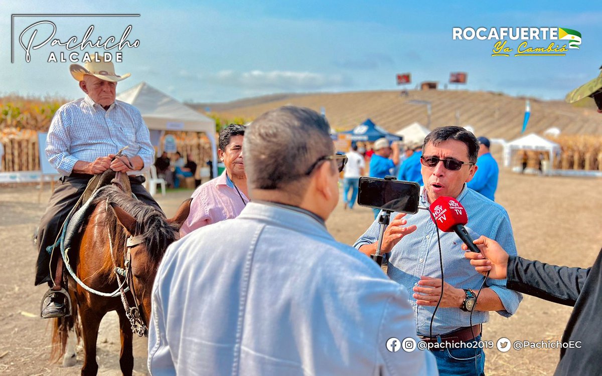 GADRocafuerte's tweet photo. En #Rocafuerte, sector Las Maravillas se desarrolla la "Expomaiz 2022 en #Manabí" ¡Visítela e infórmese sobre productos y créditos! El alcalde @PachichoEC ratificó a Rocafuerte como un cantón con gran potencial productivo. 
El evento es organizado por #Agripac. https://t.co/idvPJee8kR