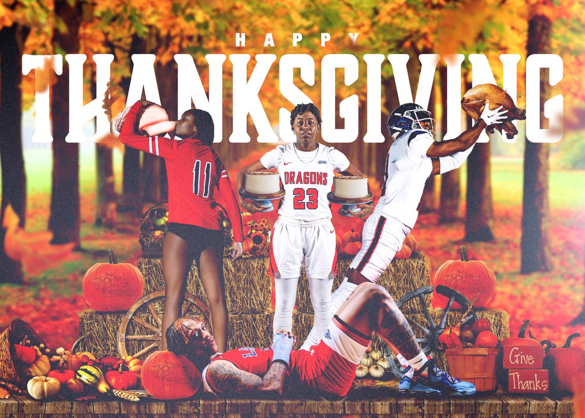 LaneAthletics's tweet photo. Happy Thanksgiving from the Dragon Family🦃 #GoDragons🐉 https://t.co/xCjF1il6SW
