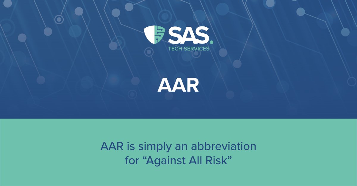 SASTechServices's tweet image. The logistics industry has many different terms and abbreviations.

💡 We&apos;re here to help. Each week we&apos;ll be sharing a different term and explaining what it means.

First up: AAR.

#AAR is simply an abbreviation for Against All Risk ✔️ 

#LogisticsGlossary #LogisticsJargon