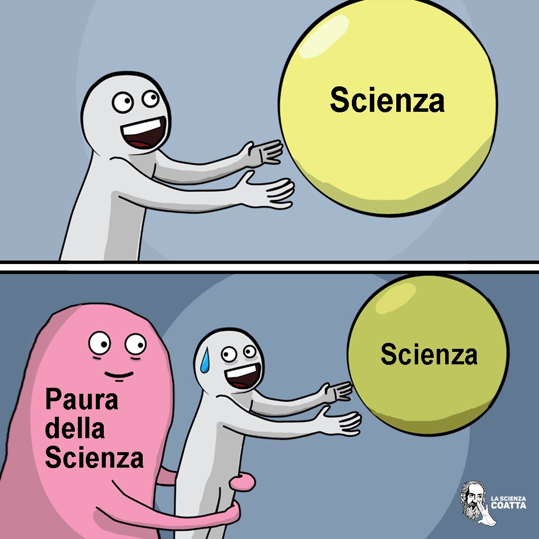 Chi ha paura della scienza? Noi no! E siamo pronti a dimostrarvelo.
Il 10 dicembre a @piulibri22 non perdete la conversazione tra Enrico Pedemonte, autore di "Paura della scienza" (<a href="/treccani/">Treccani</a>), e Letizia Scacchi e Paolo Barucca di La Scienza Coatta
shorturl.at/hiluw
#plpl22