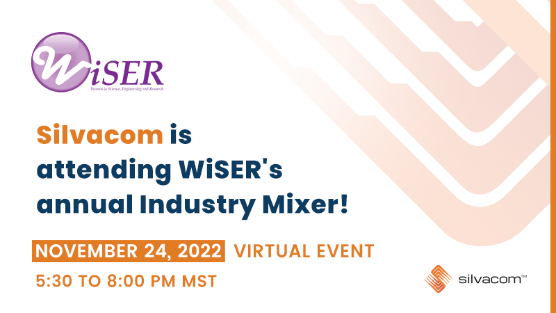 Silvacom's tweet photo. 🖥️ The @wiseredmonton (Women in Science, Engineering, and Research) annual Industry Mixer is tonight! Be sure to stop by our virtual booth to connect with Darcy! 🤝 #STEM https://t.co/KhPpYEVeUJ