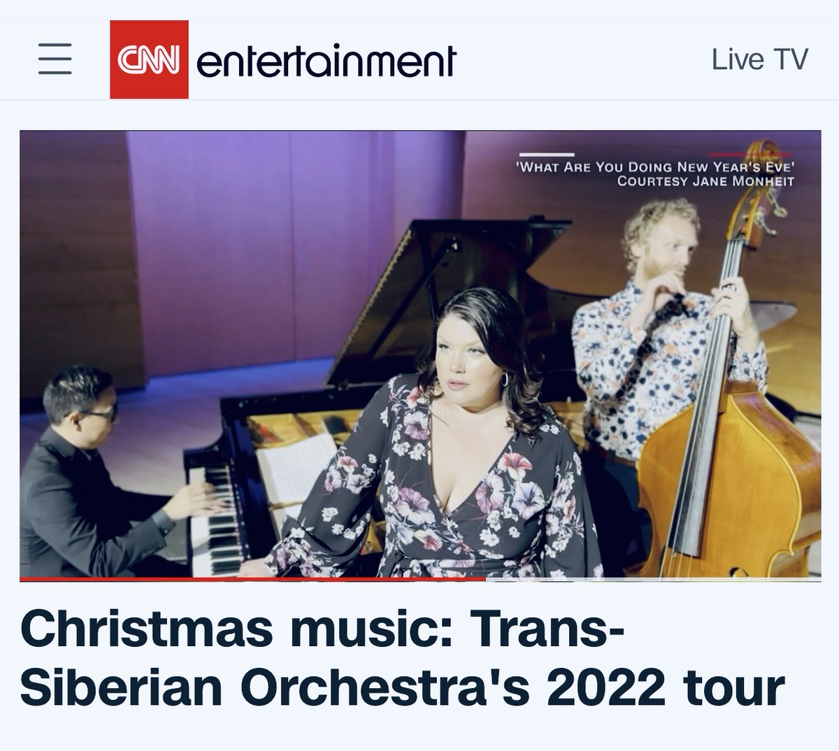 waynehaunmusic's tweet photo. The extremely talented @JaneMonheit has a new Christmas album that has made CNN’s list of top recordings of the season. Congrats!! Proud to represent @Club44Records @ProvidentDist https://t.co/47XJjMmRXc