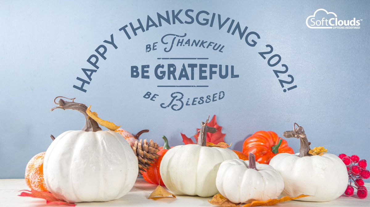 Balaji_SanDiego's tweet photo. Happy Thanksgiving! Let our hearts be full of thanks & giving. SoftClouds is fortunate for all our #SoftCloudians & our clients who helped & inspired us to grow.
#Thanksgiving #HappyThanksgiving #Thanksgiving2022 #BeThankful #Grateful #Joy #Gratitude #Thankful #Celebrations https://t.co/9rTrWlFdRL