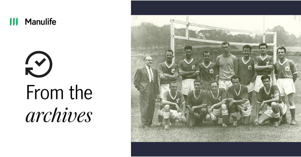 It’s soccer season! For this #ThrowbackThursday, we’re kicking it back to a picture of our soccer team from 1959. Each uniform features our logo and a Canadian maple leaf.