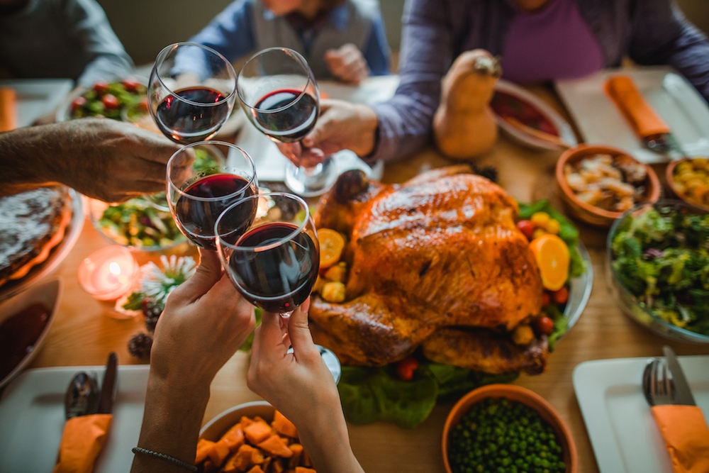 winesofscm's tweet photo. Happy Thanksgiving from our table to yours. We're thankful for all of you and hope you are enjoying your favorite bottle of #SCMwine with loved ones!🍷🦃🍁 https://t.co/NCliF3GVO3