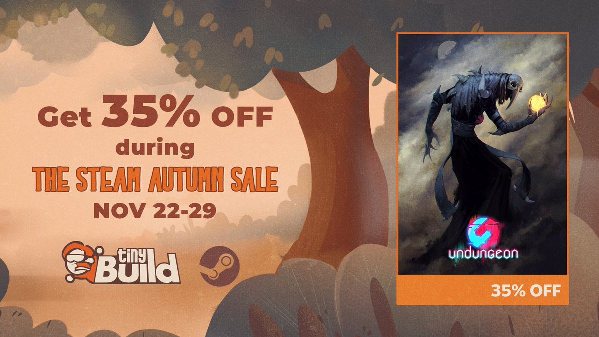 Undungeon is 35% off for the duration of the Steam Autumn Sale:
tblink.co/UndungeonSteam