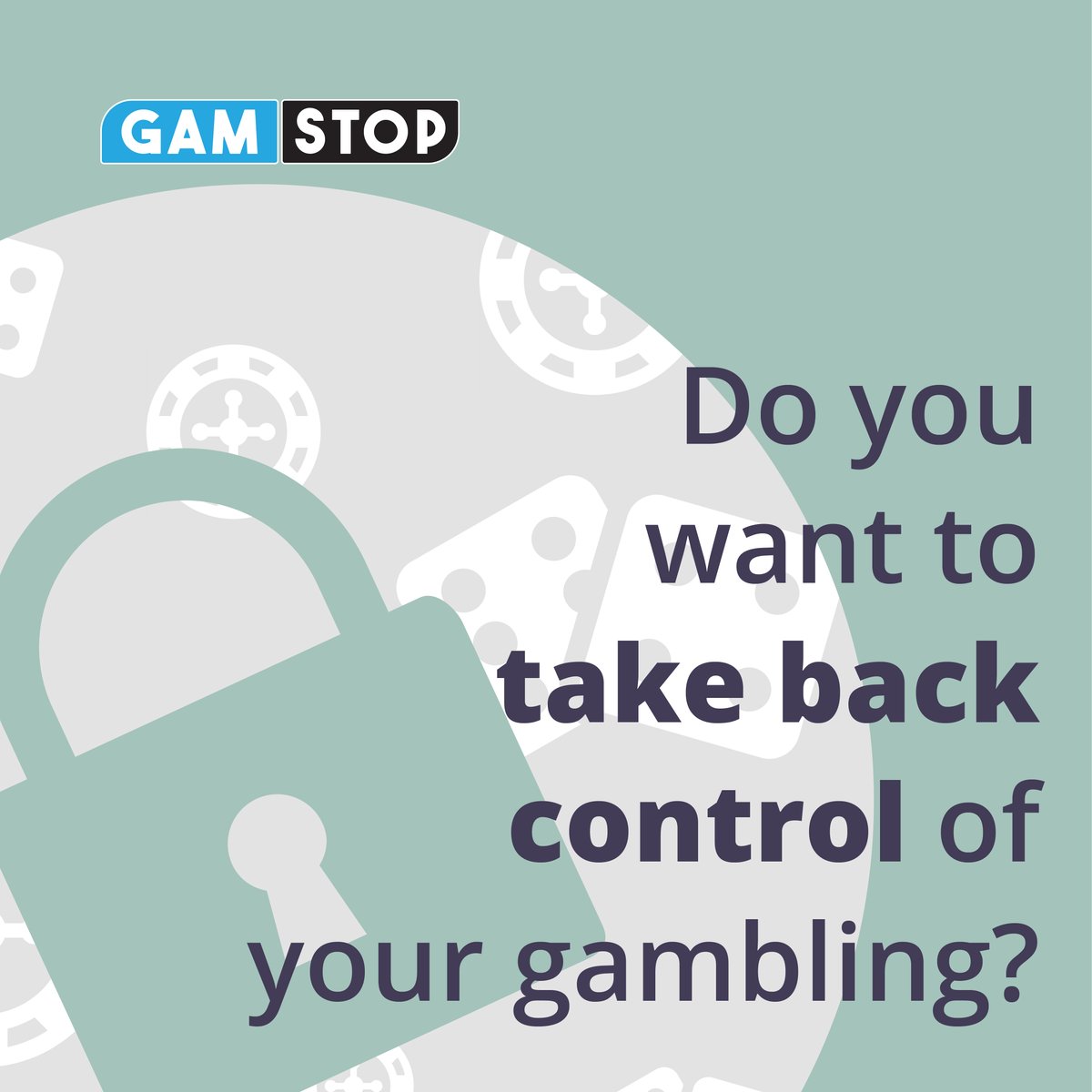 GAMSTOP is a free service that lets you self-exclude from all GB-licensed gambling sites.

Visit  to find out more. 

Call the national gambling helpline on 0808 8020 133 for free advice and support.
