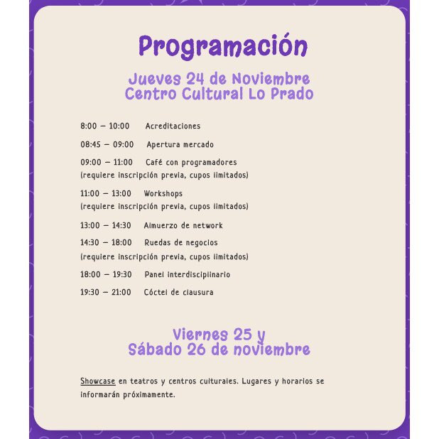 TeVeoChile's tweet photo. Hoy estaremos en el Mercado de Artes para la Infancia organizado por @CRINChile es una gran instancia que esperamos se siga replicando para fortalecer el trabajo de las compañías, músicos, narradores orales, titiriteros, danza, circo, etc que trabajamos por las jóvenes audiencias https://t.co/oV4nR4nb09