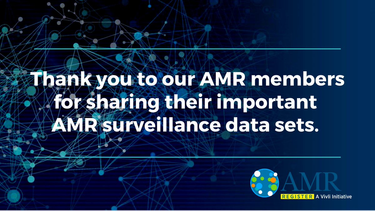 VivliCenter's tweet photo. This June Vivli launched the AMR Register. We work with our members to address the critical need for high-quality, openly accessible AMR surveillance data: https://t.co/asWPkb0l6M #WAAW2022  @pfizer @GSK@JNJNews @Merck @ParatekPharma @shionogi_hc @VenatorxPharma @rebeccali2006 https://t.co/PtHamFeghN