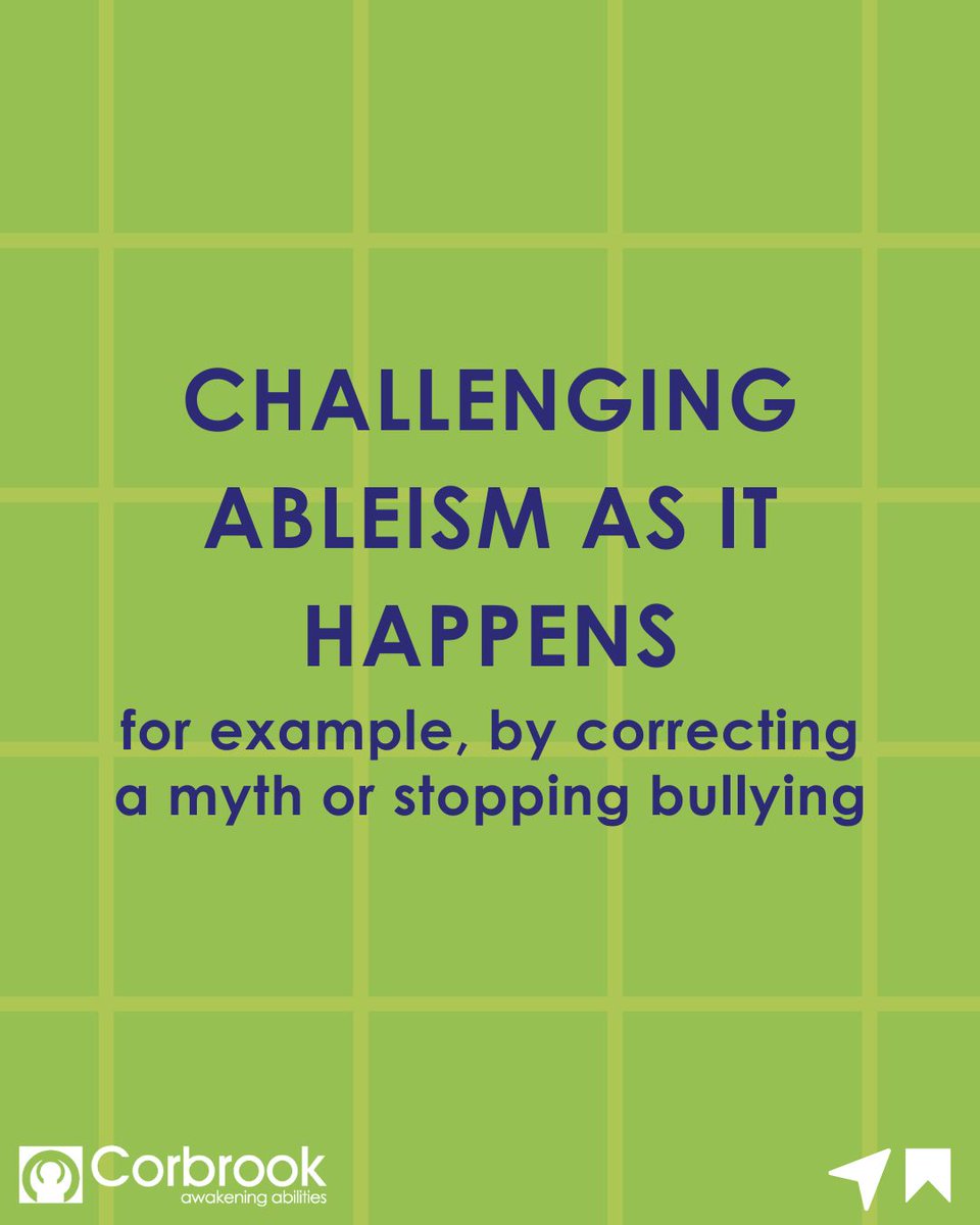 CorbrookCanada's tweet photo. Looking to counter ableism? Try these practices.
-
#ableism #inthistogether #corbrook #corbrooktoronto #corbrookcanada #corbrookawakeningabilities #coorbrookoutofthebox https://t.co/tp9kY17AEV