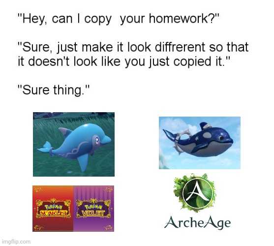 yorukigamer's tweet photo. Coincidence? 🤔

#ArcheAge #PokemonScarletandviolet https://t.co/t0ISUSfsMr