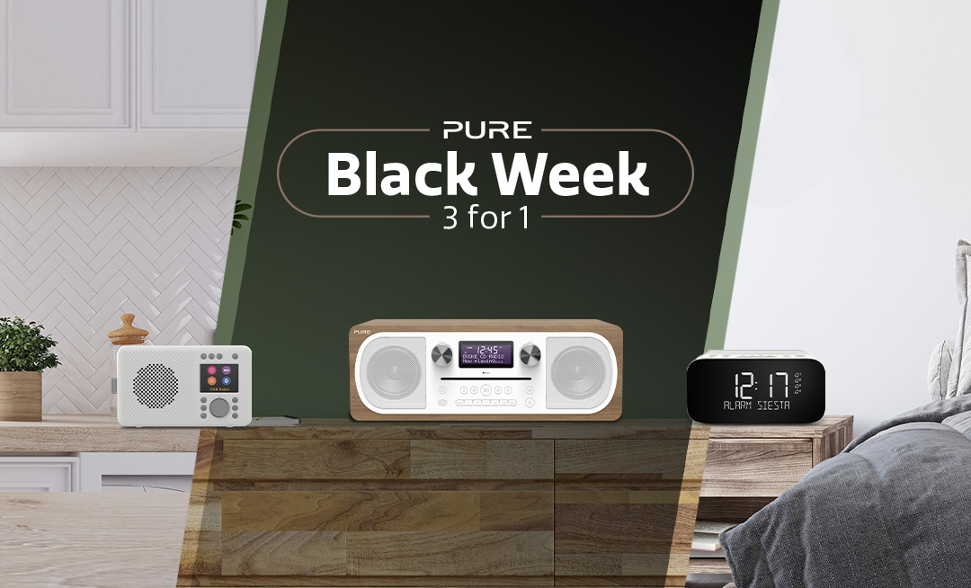 Black Week is already in full swing &amp; Black Friday is  just around the corner. Don't miss the chance to get three speakers for the price of one, specifically our Evoke C-D6, a great Bluetooth stereo system.
#pure #bluetooth #music #blackfriday #deal bit.ly/3gvGlJA